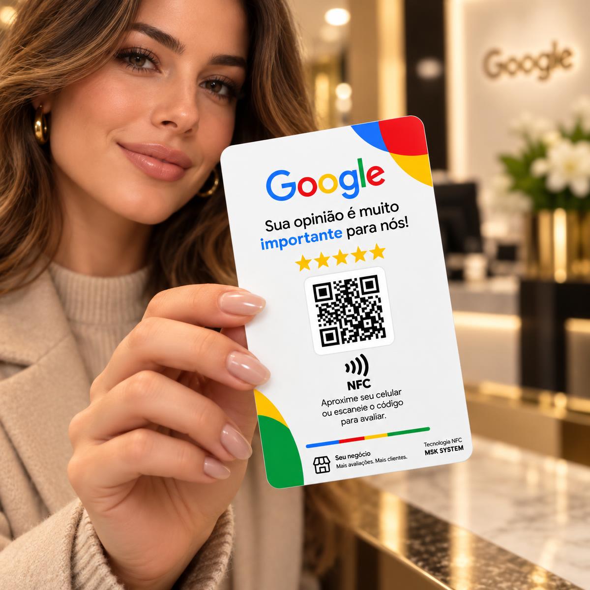 Cartão NFC branco