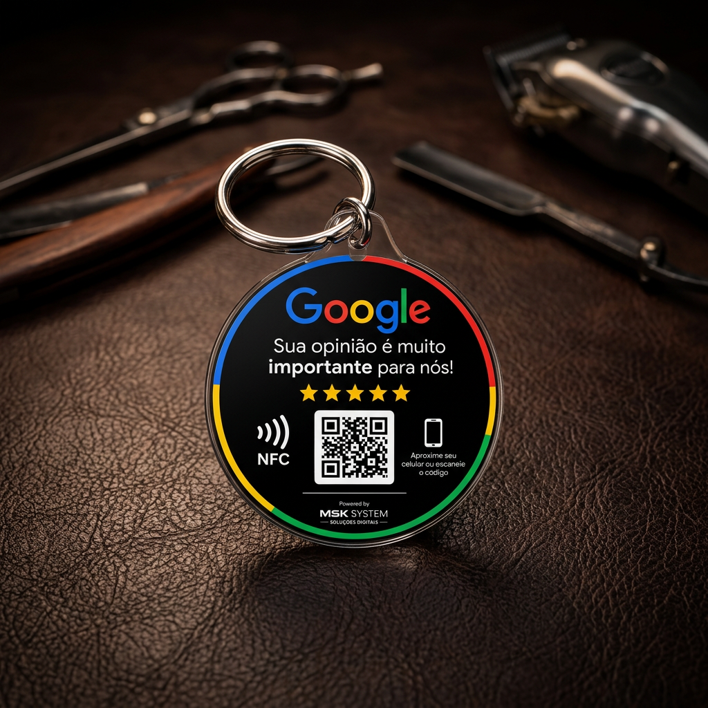 Chaveiro NFC preto